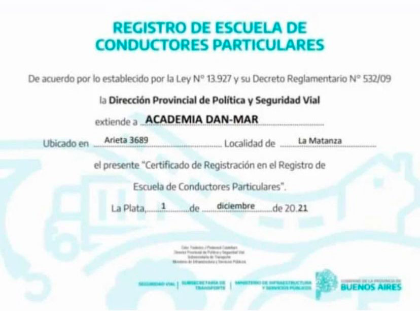 Dan-Mar Autoescuela, San Justo - Canning